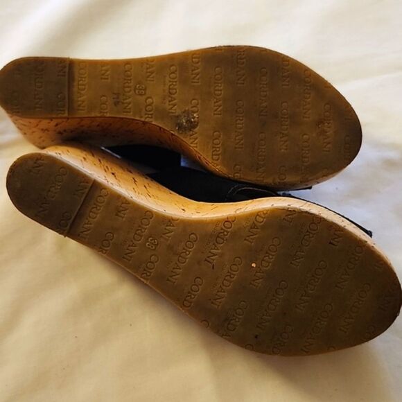 CODANI Jan Suede Upper Cork Platform Wedge in Crosta Blue Scuro Size 38 US 7.5 - Picture 6 of 8